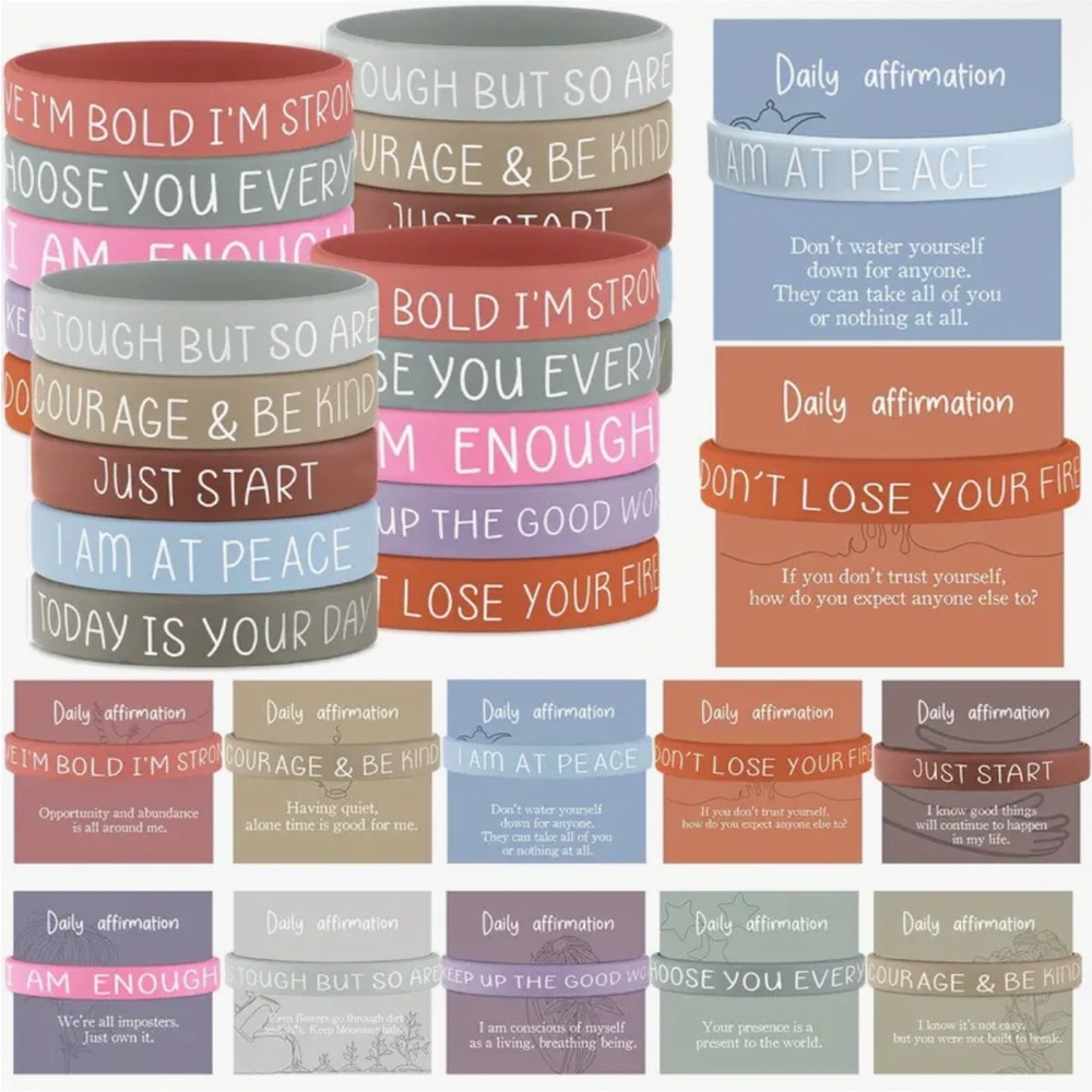10ct Affirmation Bracelet/ Card set